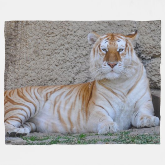 Tiger Fleece Blanket Deken (Voorkant (Horizontaal))