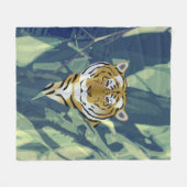 Tiger Fleece Blanket Deken (Voorkant (Horizontaal))