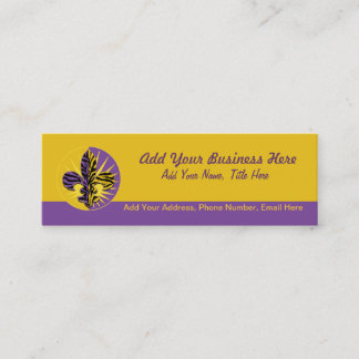 Tiger Fleur de lis Visitekaartjes, skinny Mini Visitekaartje