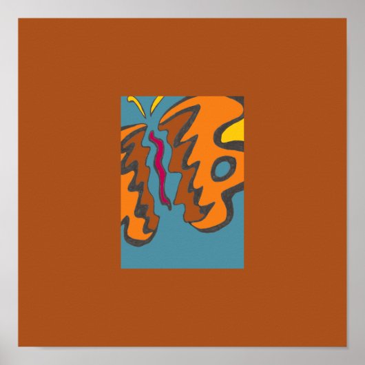 Tiger Flutterfly Mini Print 12x12 (Voorkant)