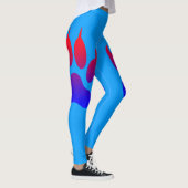 Tiger Foot Print Blauwe Leggings (Rechts)