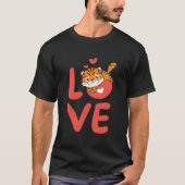 Tiger For 'S Day Animals With He Love T-shirt (Voorkant)
