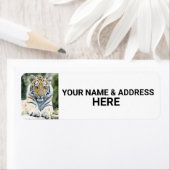 TIGER FOTOGRAFIE RETURN ADRES ETIKETTERS ETIKET (Insitu)