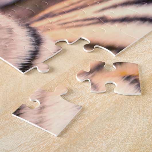 Tiger-fotoportret Legpuzzel (Zijkant)