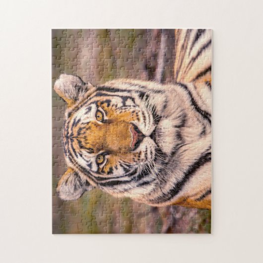 Tiger-fotoportret Legpuzzel (Verticaal)
