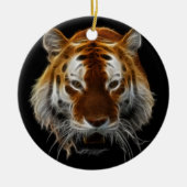 Tiger Fractal Keramisch Ornament (Voorkant)