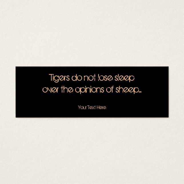 Tiger Fractal Mini Visitekaartjes (Voorkant)