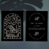 Tiger Funny Back Hurty 30th Birthday Invitation Kaart