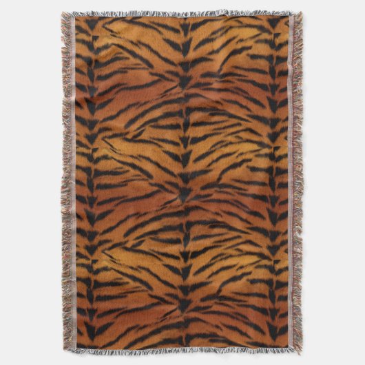 Tiger Fur Deken (Voorkant Verticaal)