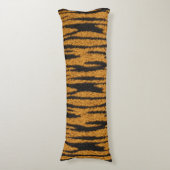 Tiger Fur Lichaamskussen (Voorkant Verticaal)