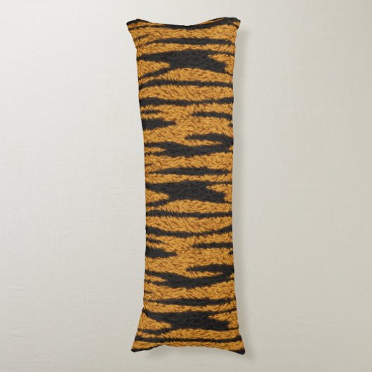 Tiger Fur Lichaamskussen (Voorkant Verticaal)