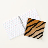 Tiger Fur Realistic Animal Print gepersonaliseerd Notitieboek (Binnen)