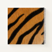 Tiger Fur Realistic Animal Print gepersonaliseerd Notitieboek (Achterkant)