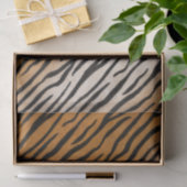 Tiger Fur Realistic Striped Wild Animal Print Tissuepapier (Geschenk)