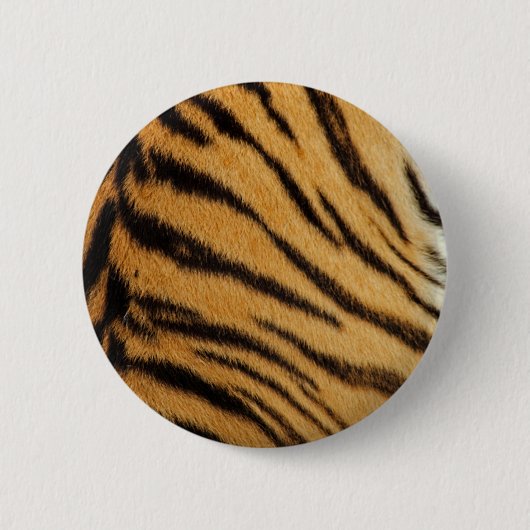Tiger Fur Stripes Ronde Button 5,7 Cm (Voorkant)