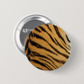 Tiger Fur Stripes Ronde Button 5,7 Cm (Voorkant /achterkant)