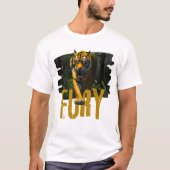 Tiger Fury - Wild Jungle Power Graphic T-shirt (Voorkant)