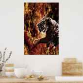 Tiger Galaxy Poster (Keuken)