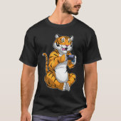 Tiger Gamer-controller T-shirt (Voorkant)