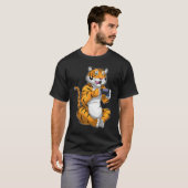 Tiger Gamer-controller T-shirt (Voorkant volledig)