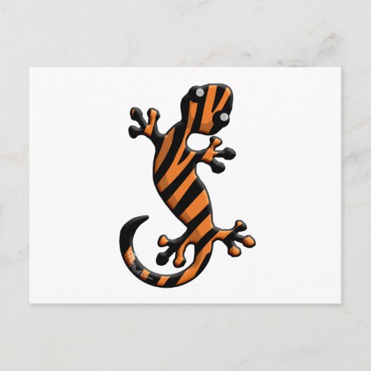 Tiger Gecko Briefkaart (Voorkant)