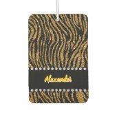 Tiger-geïnspireerde glinsterende dierenprint achte luchtverfrisser (Voorkant)