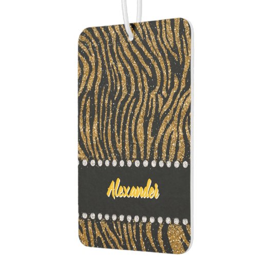 Tiger-geïnspireerde glinsterende dierenprint achte luchtverfrisser (Links)