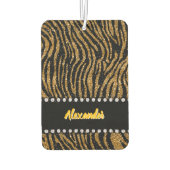 Tiger-geïnspireerde glinsterende dierenprint achte luchtverfrisser (Achterkant)