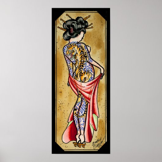 Tiger Geisha Poster (Voorkant)