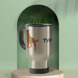 Tiger - Gepersonaliseerd Reisbeker