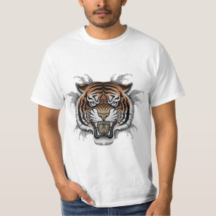 tiger gezicht t shirt