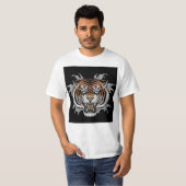 tiger gezicht t-shirt (Voorkant volledig)
