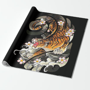 Tiger Gift   Hoger Tattoo Cool Brave Cadeaupapier