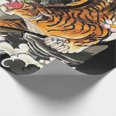 Tiger Gift | Hoger Tattoo Cool Brave Cadeaupapier (Hoek)
