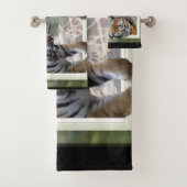 Tiger Giraffe Zebra Lovers Bad Handdoek (Insitu)