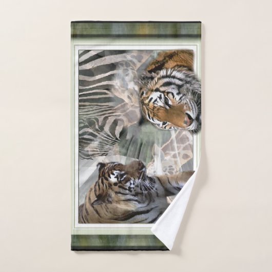 Tiger Giraffe Zebra Lovers Bad Handdoek (Handdoek)