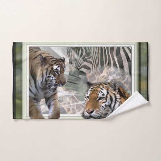 Tiger Giraffe Zebra Lovers Bad Handdoek (Handdoek)