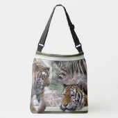 Tiger Giraffe Zebra Lovers Crossbody Tas (Voorkant)