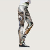 Tiger Giraffe Zebra Print Leggings (Rechts)