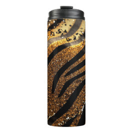 Tiger Glitter Thermische Tumbler 12oz Thermosbeker