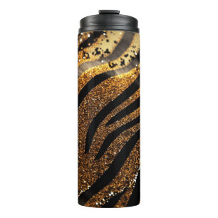 Tiger Glitter Thermische Tumbler 12oz Thermosbeker