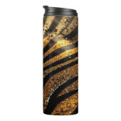 Tiger Glitter Thermische Tumbler 12oz Thermosbeker (Geroteerd rechts)