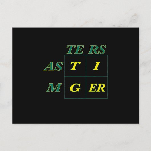Tiger Goat Woods Masters Briefkaart (Voorkant)