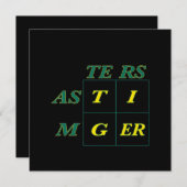 Tiger Goat Woods Masters Kaart (Voorkant / Achterkant)