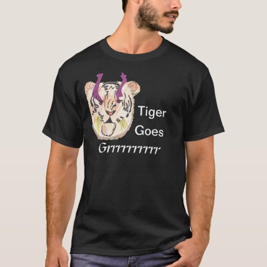 Tiger Goes GRRRR T-shirt (Voorkant)