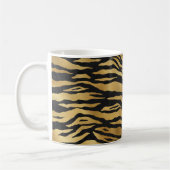 Tiger Gold Black Animal Print Koffiemok (Links)