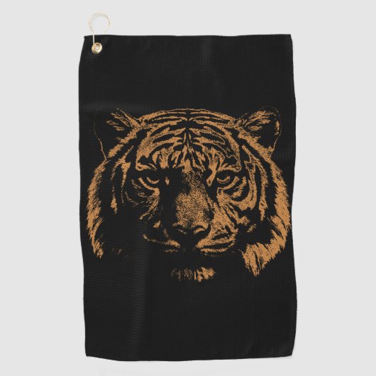 Tiger  golfhanddoek (Voorkant)