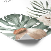 Tiger Greenery Floral Birthday Welcome Poster (Hoek)