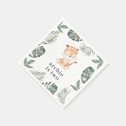 Tiger Greenery Servet (Hoek)