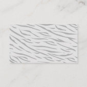 Tiger Grey Baby shower Luier Raffle Ticket Informatiekaartje (Achterkant)